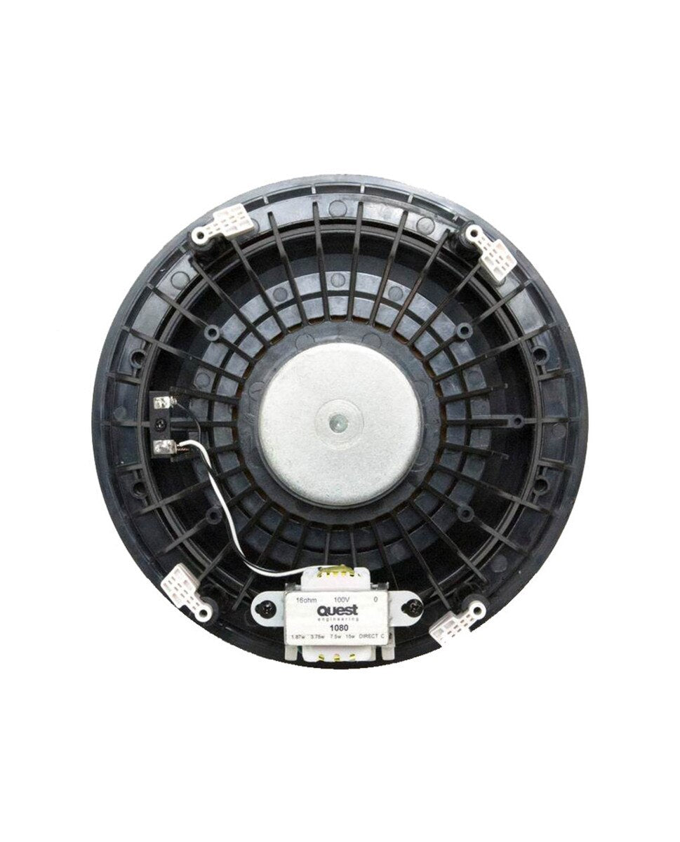 Quest QTC1080i Professional 8-Inch 2-Way Commercial Ceiling Speaker with Magnetic Rimless Grille - Audiomaxx India