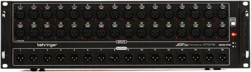 Behringer S32 I/O Box with 32 Remote-Controllable Midas Preamps, 16 Outputs and AES50 Networking featuring Klark Teknik SuperMAC Technology