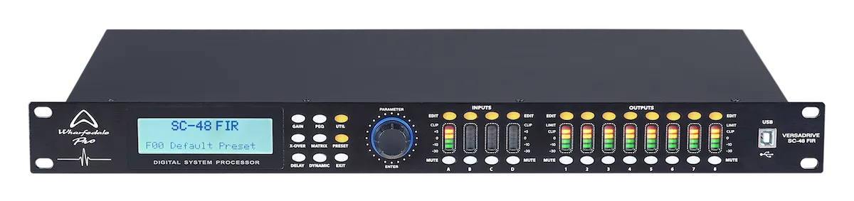 Fir Processor Wharfedale Pro SC- 48 FIR Versadrive DSP + FIR Processors 4-in, 8-out