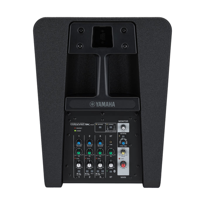 Yamaha StagePas 1K MKII 1,100W 5Ch Mixer, 10 x 1.5" Line Array, Portable Column PA Speaker System With 12" Subwoofer,  EQ, Reverb, and Bluetooth - Each