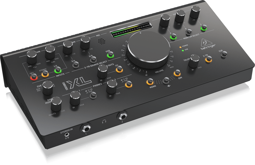 Behringer Studio XL High-End Studio Control and Communication Center with Midas Preamps, 192 kHz 2x4 USB Audio Interface and VCA Stereo Tracking