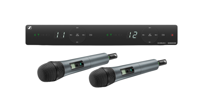 Sennheiser Dual Wireless Mic XSW 1-825 For Vocal Singing/Speech/Live - Set