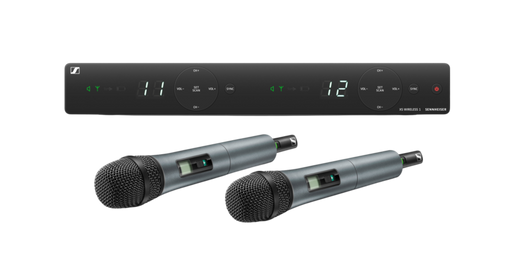 Sennheiser Dual Wireless Mic XSW 1-825 For Vocal Singing/Speech/Live - Set