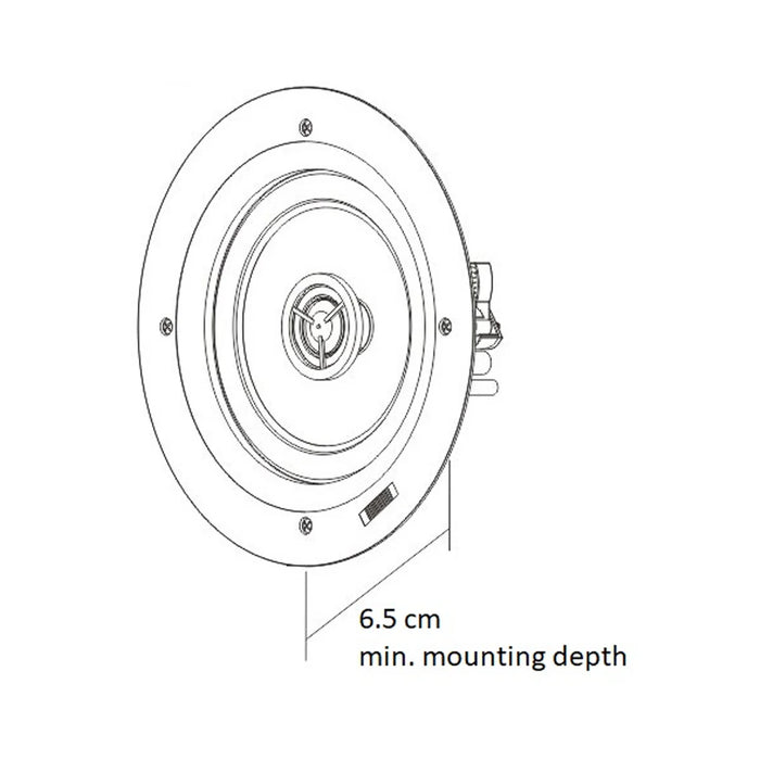 TAGA Harmony TCW-480R Slim 6.5 " In-Ceiling /In-Wall Speaker - Pair