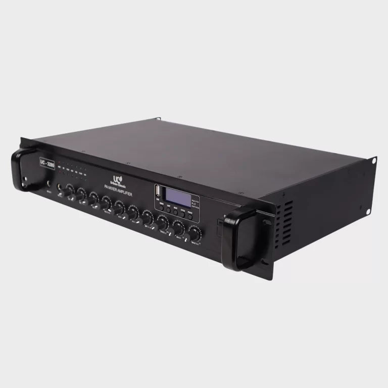Urban Classic UC 3280 2 x 300W Stereo Amplifier with 800W Subwoofer Output, Bluetooth, USB Playback and Advanced Class D Amplification for High-Power Music and PA Systems - Audiomaxx India
