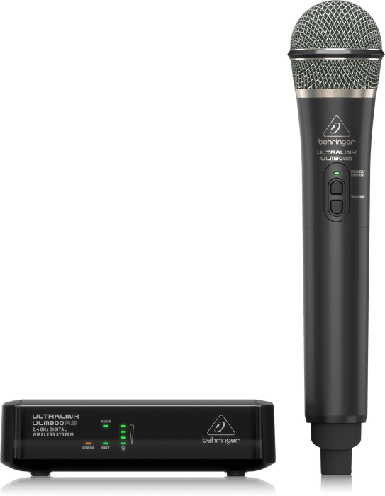 Behringer ULTRALINK ULM300MIC High-Performance 2.4 GHz Digital Wireless System with Handheld Microphone and Receive