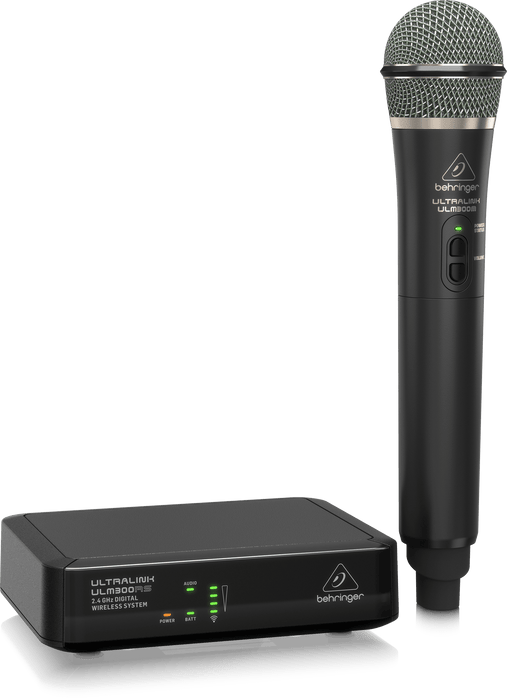 Behringer ULTRALINK ULM300MIC High-Performance 2.4 GHz Digital Wireless System with Handheld Microphone and Receive