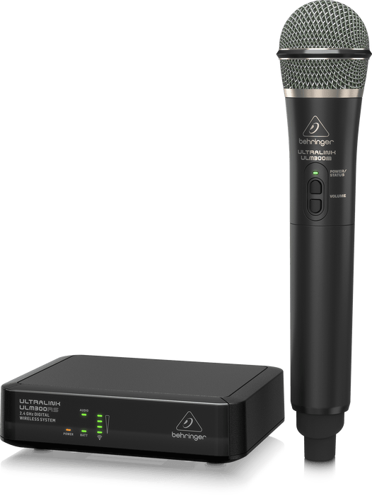 Behringer ULTRALINK ULM300MIC High-Performance 2.4 GHz Digital Wireless System with Handheld Microphone and Receive