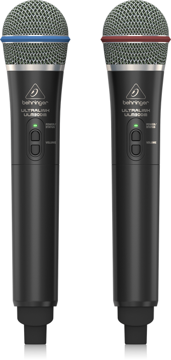 Behringer ULTRALINK ULM302MIC  High-Performance 2.4 GHz Digital Wireless System with 2 Handheld Microphones and Receiver