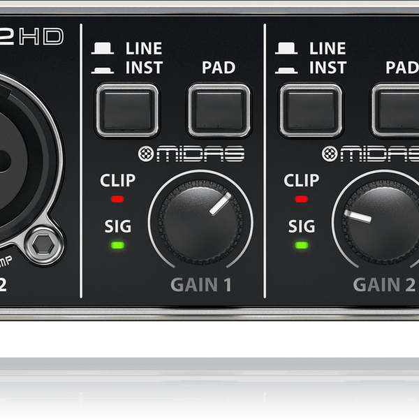 Behringer U-Phoria UMC202HD Audiophile 2x2, 24-Bit/192 kHz USB Audio I