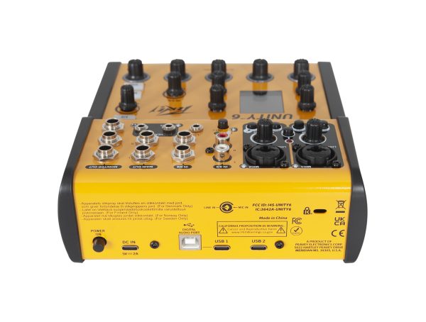 Peavey Unity 6 DM Compact 6-Channel Mixer with DSP Effects, USB/SD Player, Bluetooth & Aux Send - Audiomaxx India