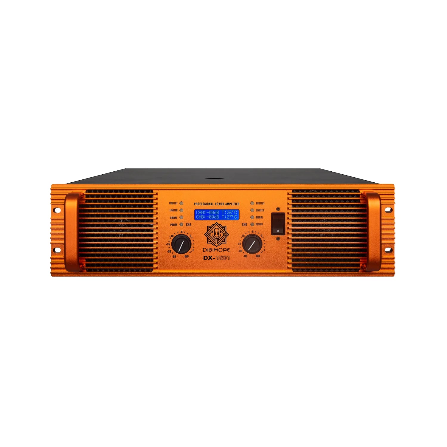 Digimore DX-1601 6400W Class-H 2-Channel Amplifier for High-Power Professional Audio Performance