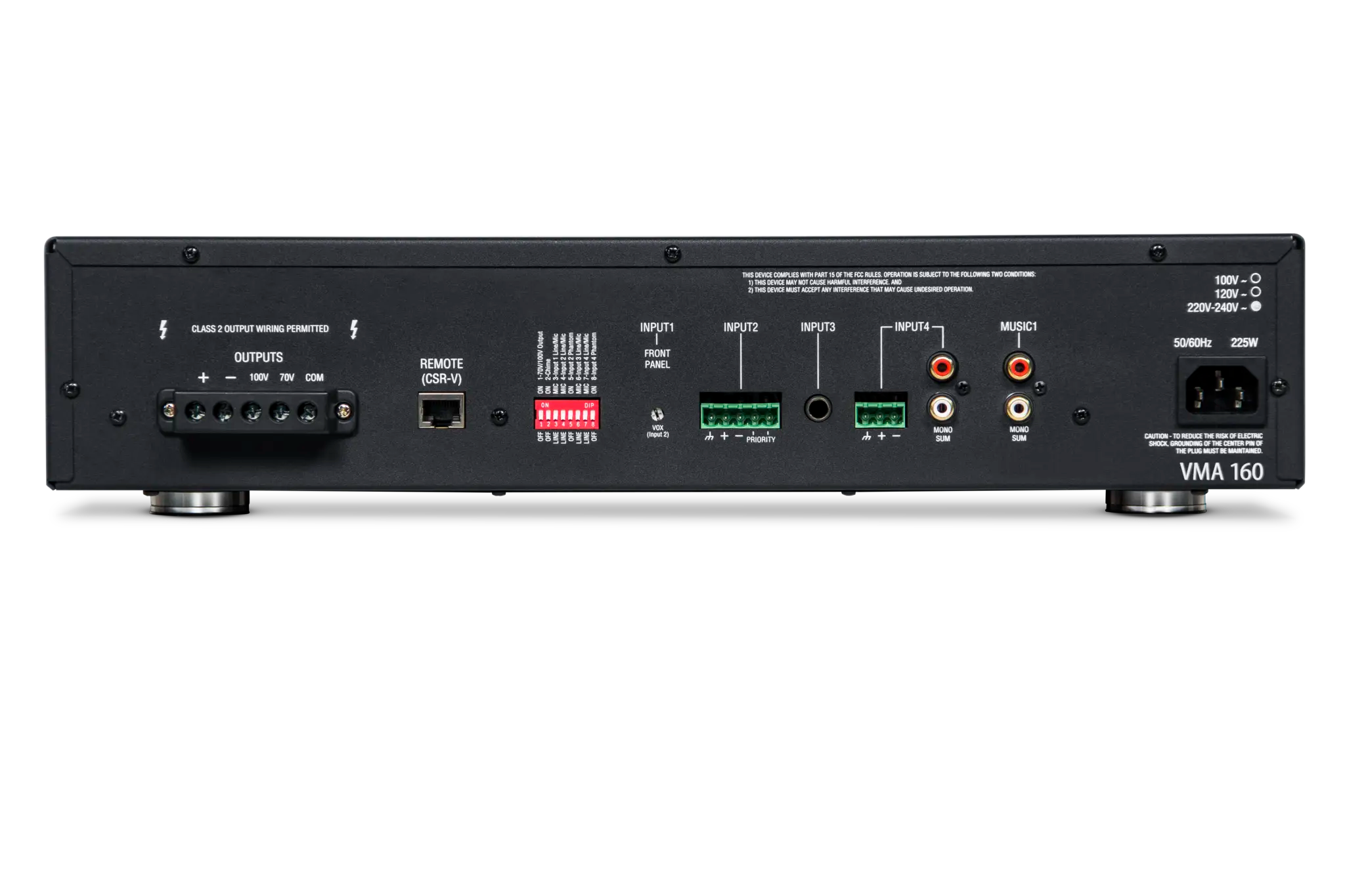 JBL VMA 160 - 60W Output  5 input 70v / 100v Line Mixer/Amplifier