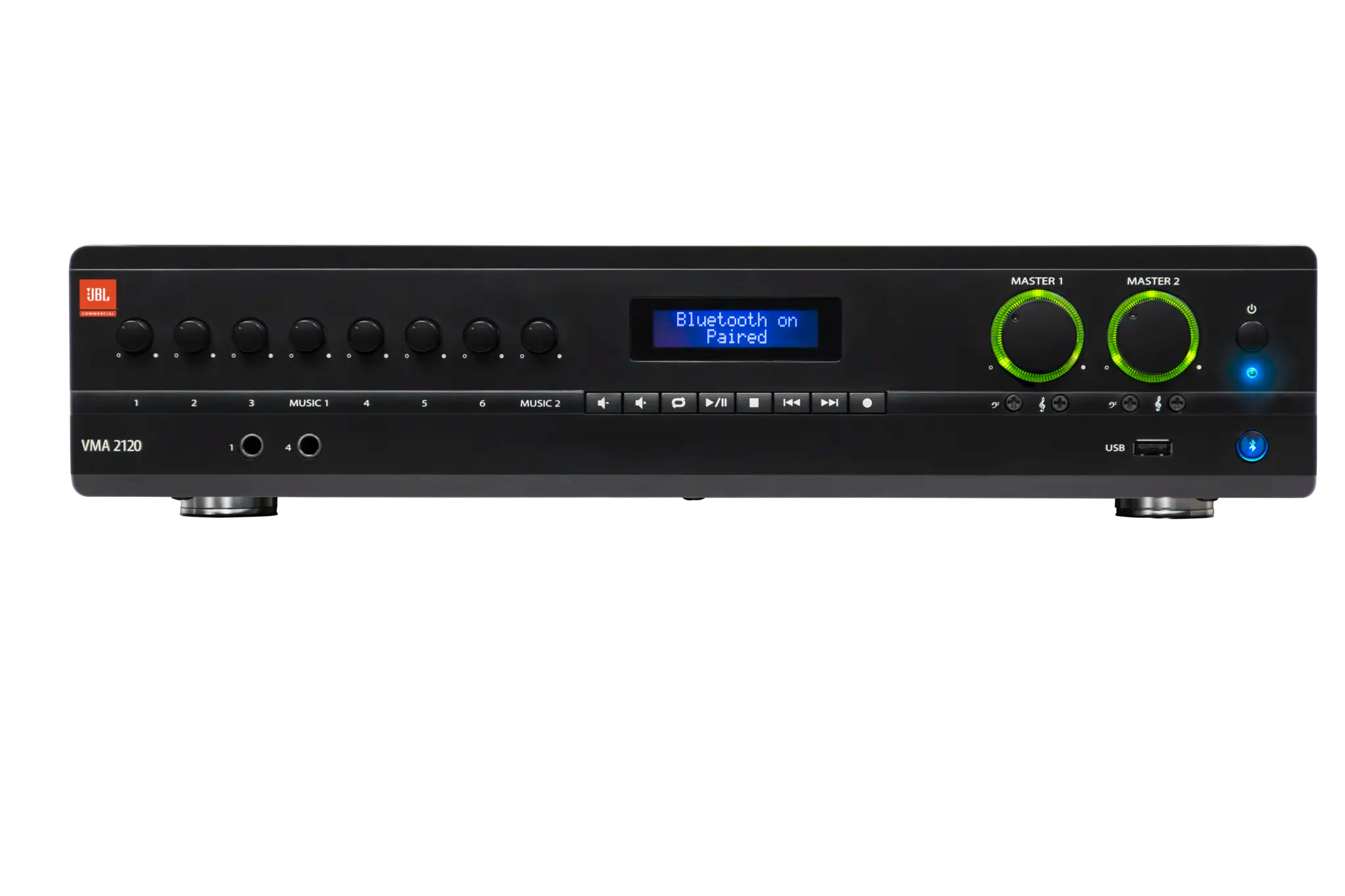 JBL VMA 2120-34-IN 2X120W 8 Input  70V - 100V Line Mixer Amplifier