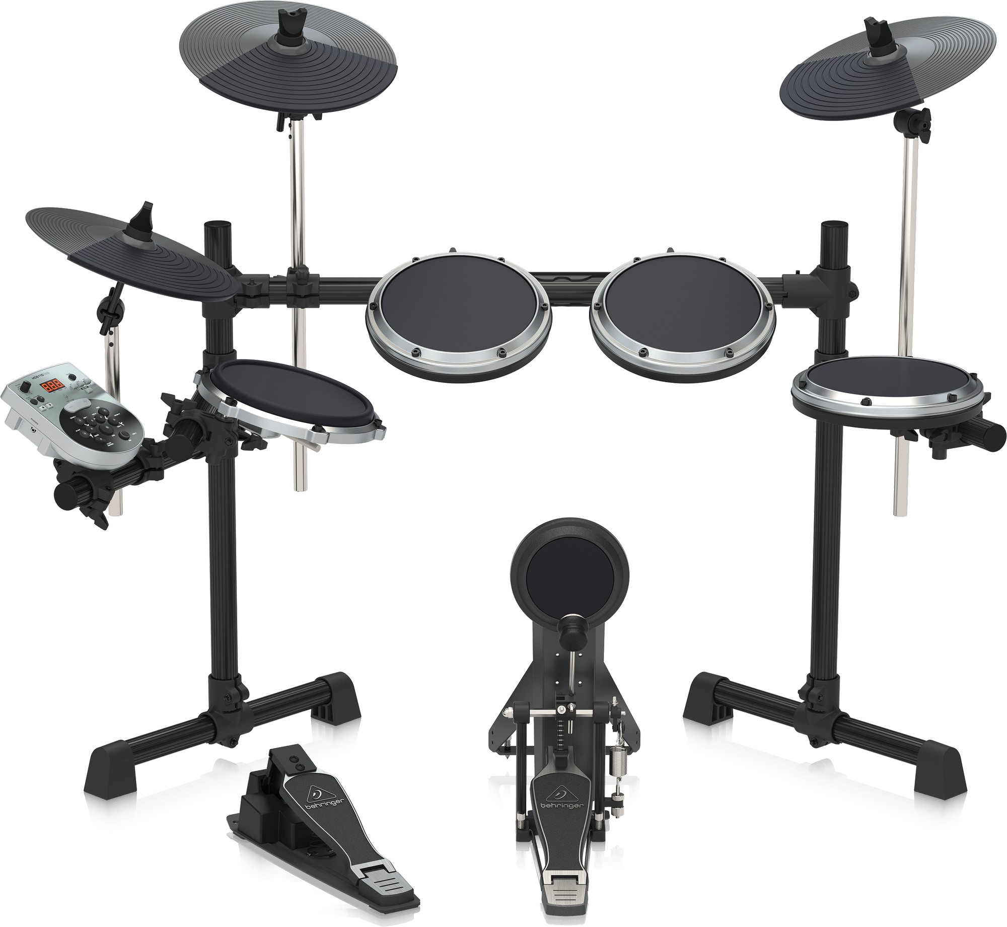 Behringer XD8USB 8-Piece Electronic Drum Set with 123 Sounds, 15 Drum Sets and USB Interface