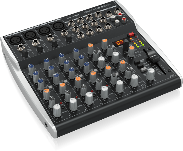 Behringer XENYX 1202SFX Premium Analog 12-Input Mixer with USB Streaming Interface and Klark Teknik Effects - Each