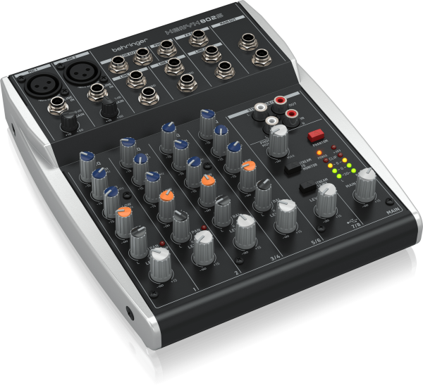 Behringer XENYX 802S Premium Analog 8-Input Mixer with USB Streaming Interface - Each