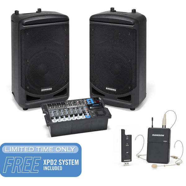 Samson Expedition XP1000 1000-Watt Portable PA System Set