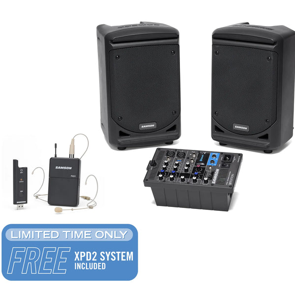 Samson Expedition XP300 300-Watt Portable PA System Set