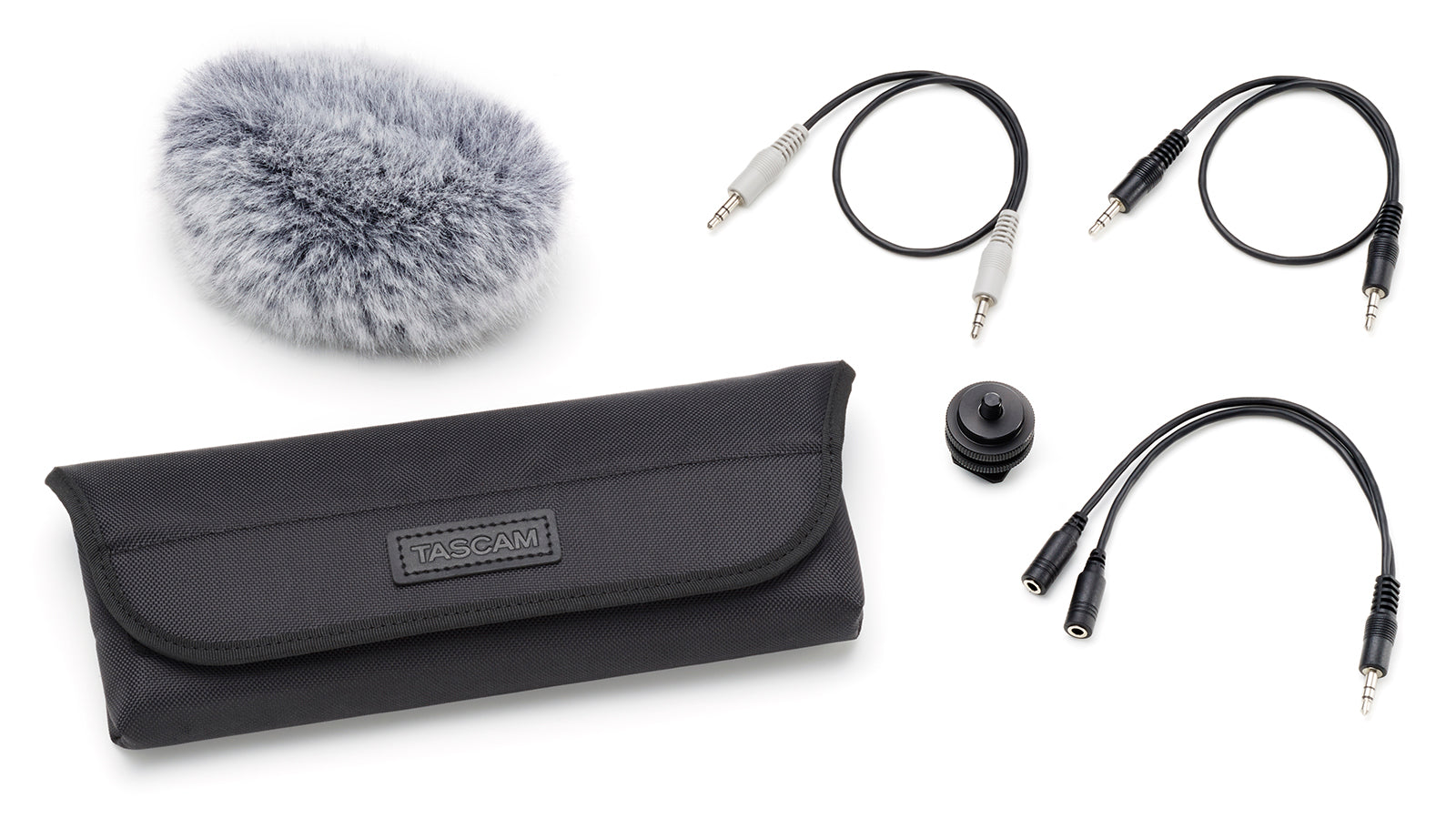 TASCAM AK-DR11CMK2 DSLR Filmmaking Accessory Kit for DR-Series Handheld Recorders with Mounting, Cables & Windscreen