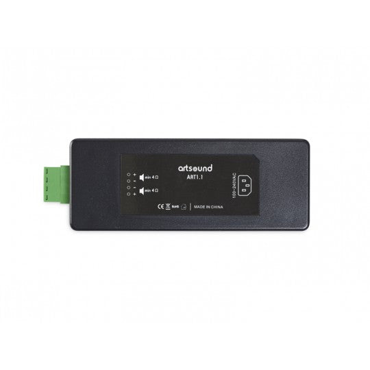 Artsound ART1.1 Single-Zone Bluetooth Amplifier Custom Install Amplifier, 2x 10W Wireless Bluetooth Streaming