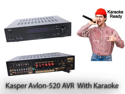 Kasper - Avlon X520 Home Theater AV Receiver Karaoke Ready, 500w, DTS, HDMI, Bluetooth USB & 2 Mic Inputs