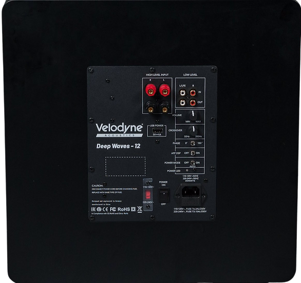 Velodyne Acoustics DW-10 BK  Subwoofer 10” high excursion - Each