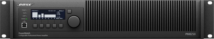 Bose  POWERMATCH PM8250N Power Amplifier 8-chx 250W ,  Dual Voltage, Auto-Standby - Each