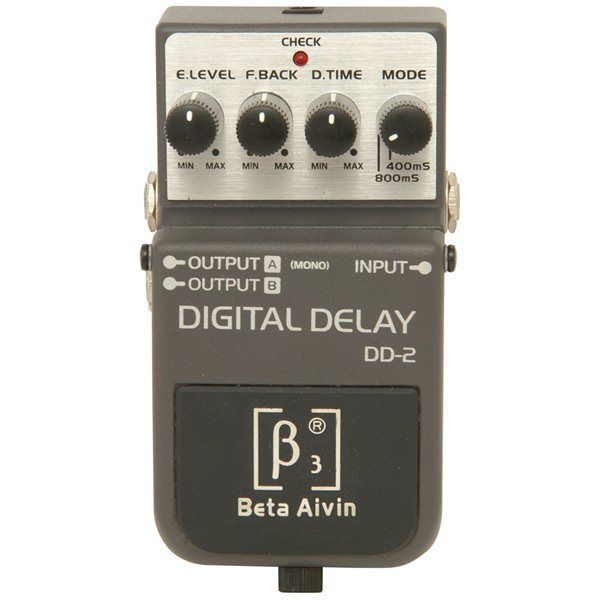 Beta3 DD2 Alvin Digital Delay / Instrument Effector Stereo With Free Power Adapter