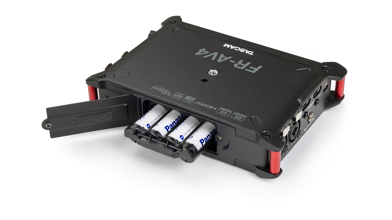 TASCAM BH-4AA Professional 4×AA Battery Holder for FR-AV4 Field Recorder with Quick-Swap Power Design