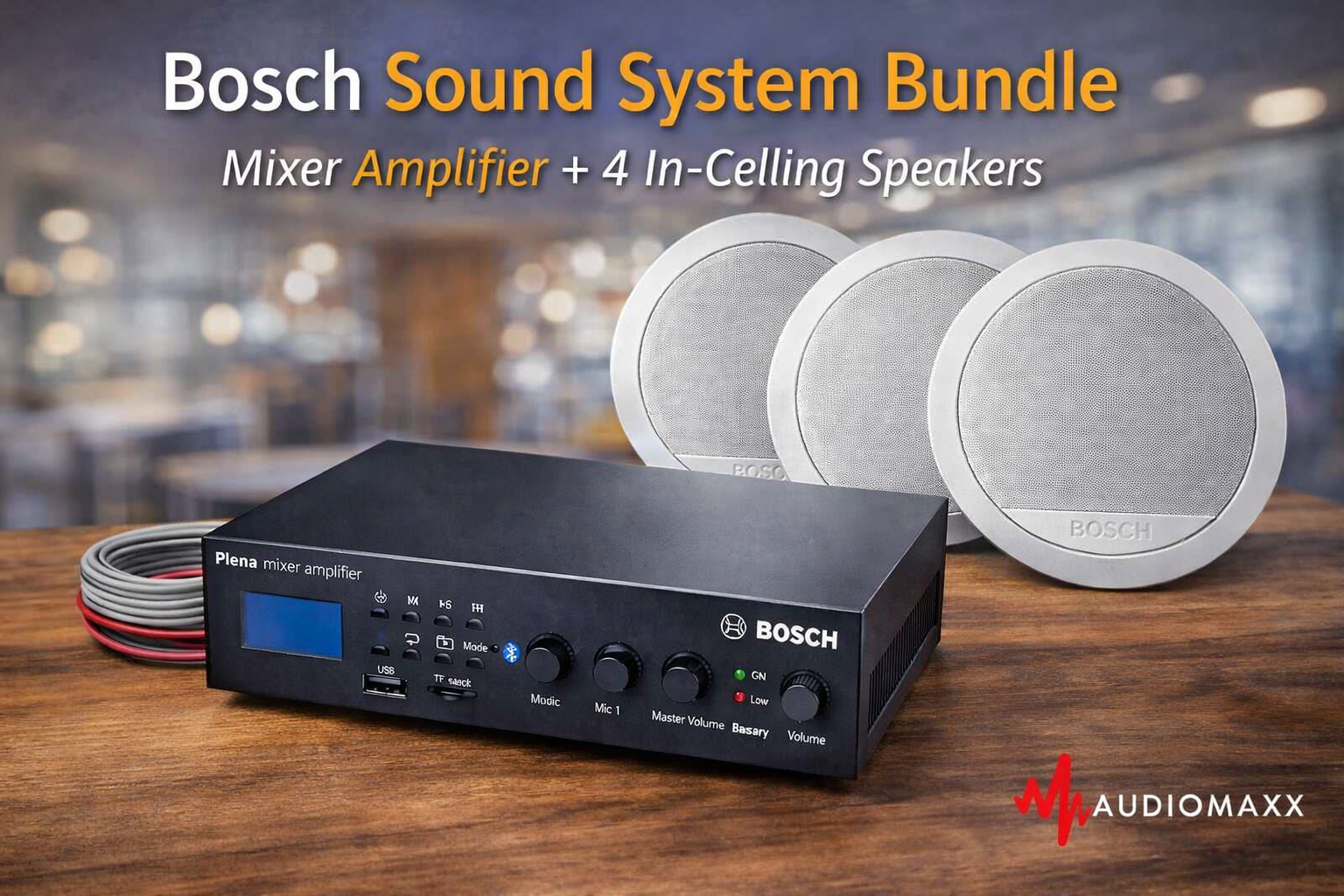 Bosch Commercial Audio Bundle – Powerful, Elegant, Ready to Perform