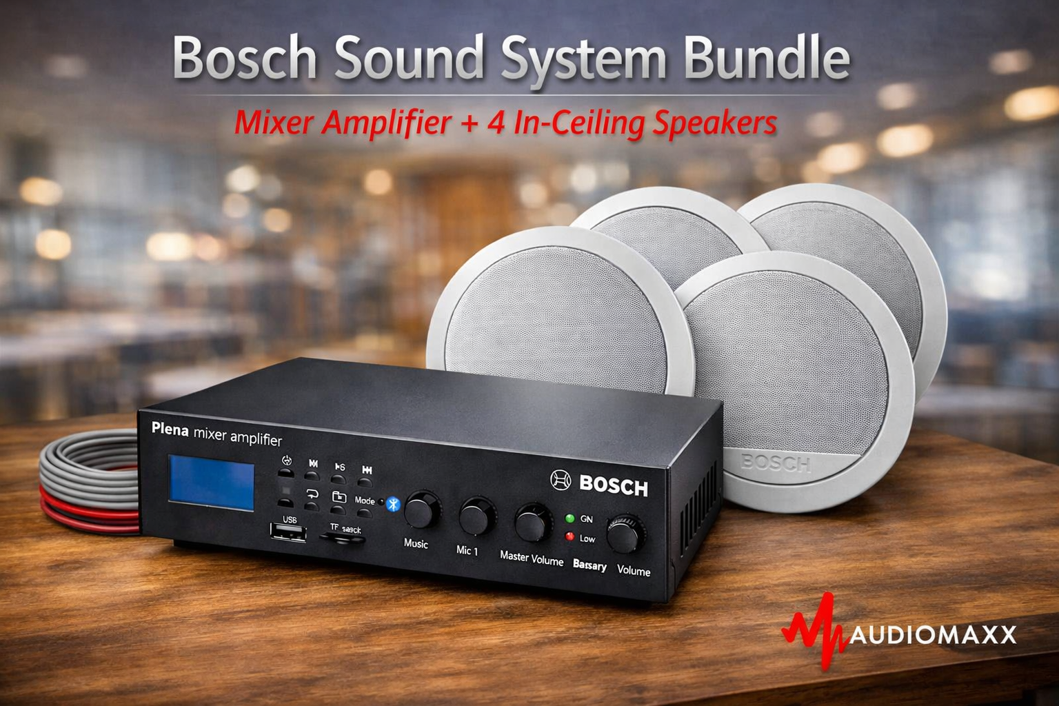 Bosch Commercial Audio Bundle – Powerful, Elegant, Ready to Perform
