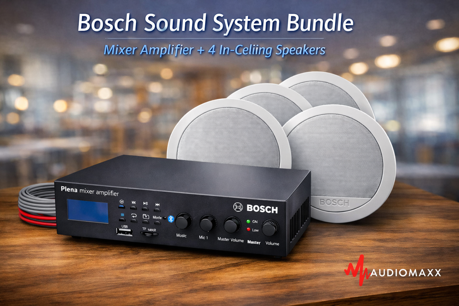 Bosch Commercial Audio Bundle – Powerful, Elegant, Ready to Perform