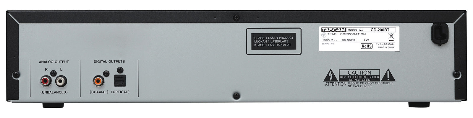 TASCAM CD-200BT Professional Rackmount CD Player with Bluetooth Receiver (2U) - Audiomaxx India
