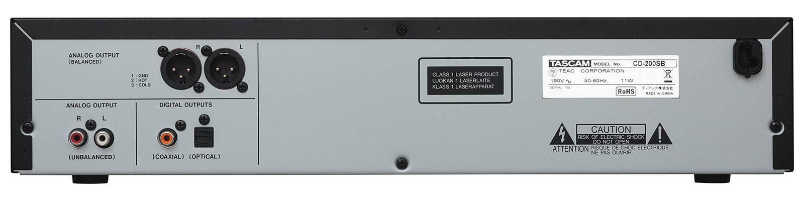 TASCAM CD-200SB Professional CD/SD/USB Media Player (2U Rackmount) - Audiomaxx India