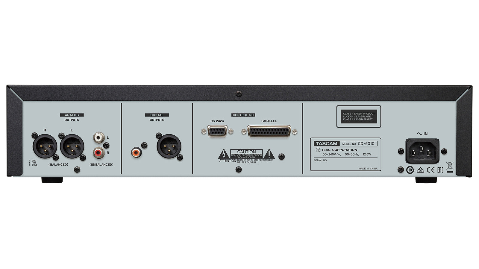 TASCAM CD-6010 Professional Broadcast CD Player (2U Rackmount)
