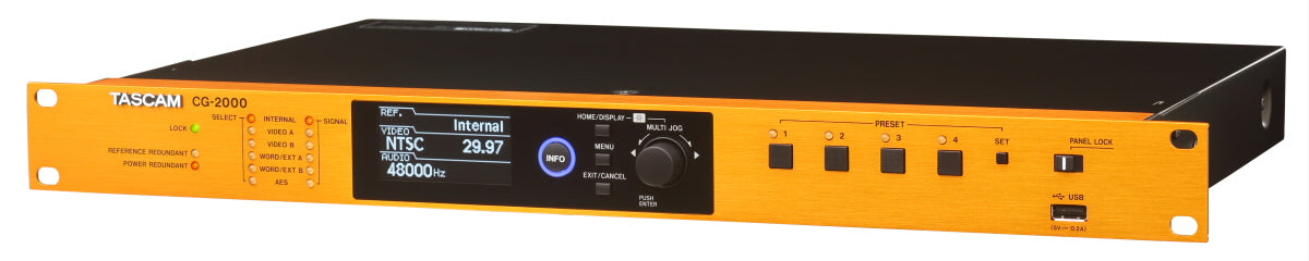 TASCAM CG-2000 Professional Master Clock Generator for Broadcast, Post-Production & Studio Synchronization