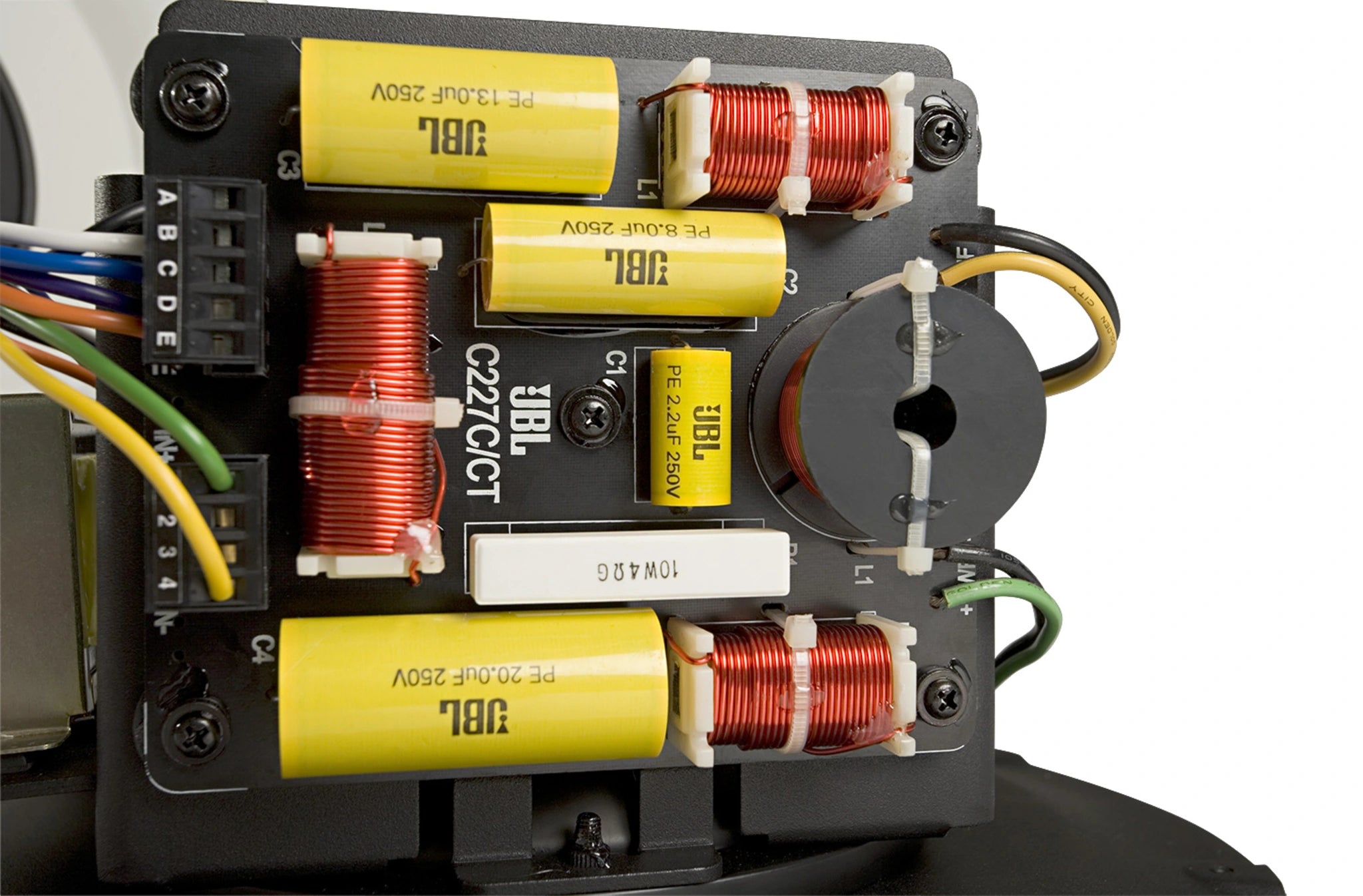 JBL Control 227CT 6.5-Inch Coaxial Ceiling Loudspeaker with HF Compression Driver and 70/100V Transformer for Professional Commercial Audio Systems