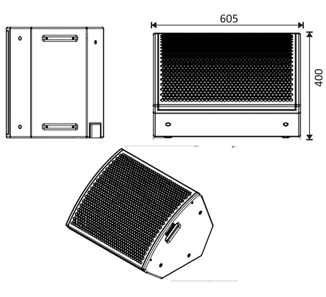 Dynatech CX15 15" 550W RMS Coaxial Monitor Speaker - Each