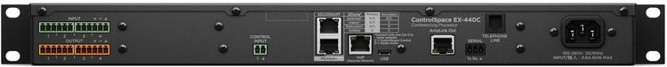 Bose ControlSpace EX-440C 120-volt Conferencing Signal Processor 1RU 16 x 16 120V  with VoIP, PSTN, USB Soft Codec Support, Built-in DSP, Dante Connectivity, 8-channel AEC- Each
