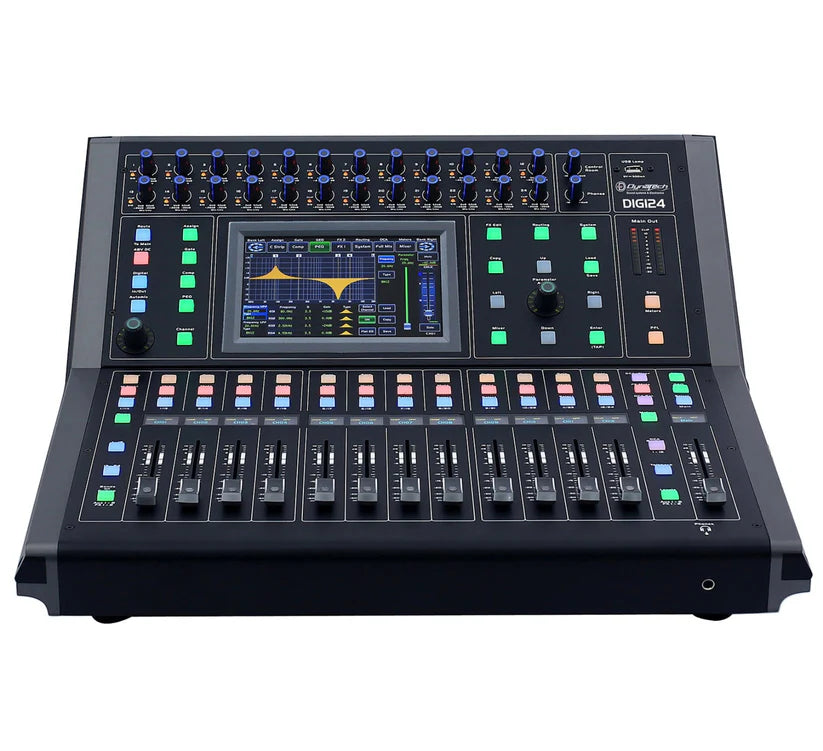 Dynatech DIGI 24.8  Digital Mixers 24 Ch ,8 Aux ,4 Band Eq 24 Bit/48 kHz - Each