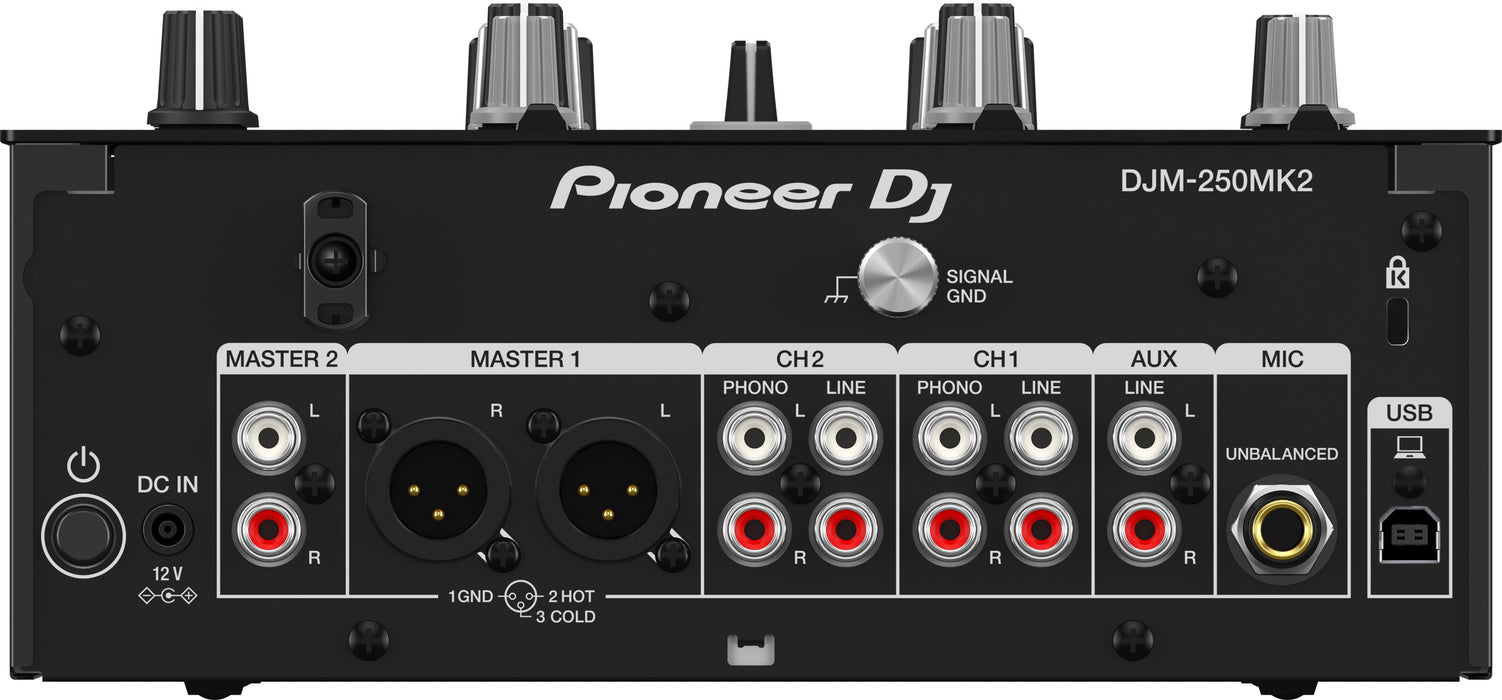 Pioneer DJM 250MK2, 2-Channel DJ Mixer With Independent Channel Filter- Each