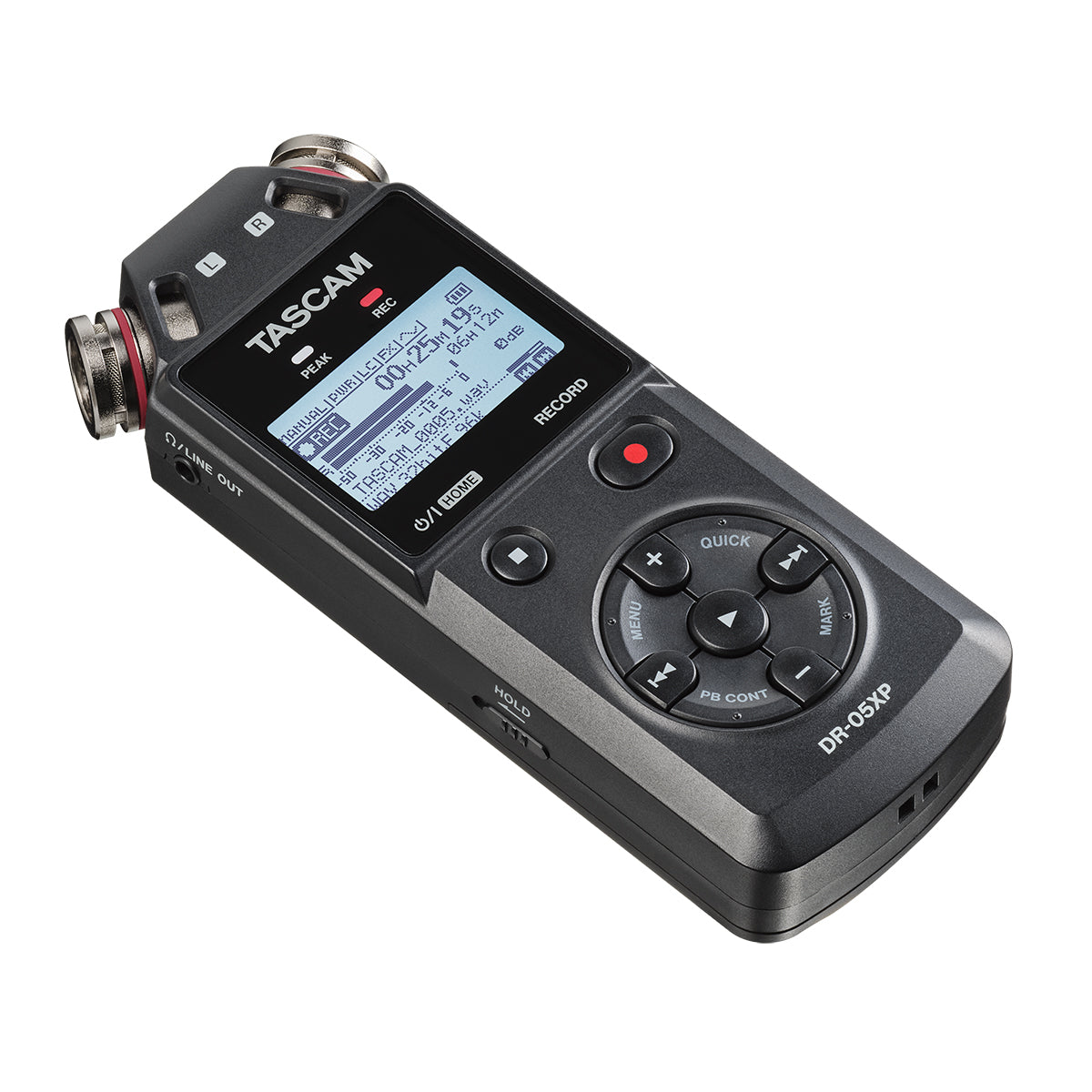 TASCAM DR-05XP Portable Linear PCM Audio Recorder with Built-in Stereo Microphones, USB Audio Interface, and Extended Battery Operation