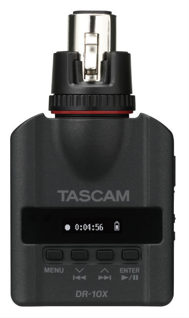 TASCAM DR-10X Portable Digital Audio Recorder for Interviews with XLR Plug-On Design, 24-Bit Recording, and MicroSD Storage