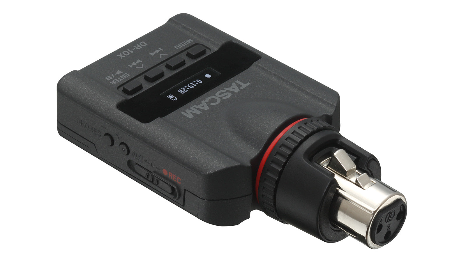 TASCAM DR-10X Portable Digital Audio Recorder for Interviews with XLR Plug-On Design, 24-Bit Recording, and MicroSD Storage