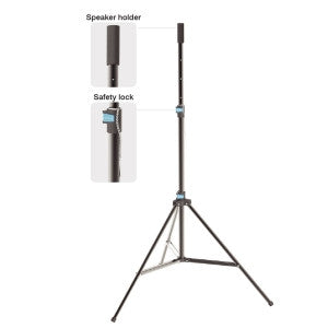 Speaker Stand  LS5 Collapsible Tripod Type With Detachable Studio Monitor Mount Capacity30 Kgs