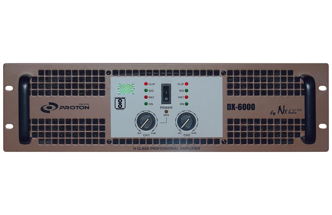 NX Audio DX6000  2-Channel Professional Power Amplifier - Each