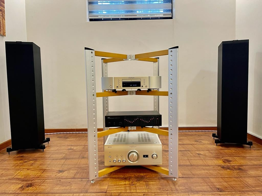 Elemento Spider Reference OEM Hi-Fi Rack Revolutionary Open-Frame Design for Unparalleled Audio Performance, Capacity: 50 Kg Per Level