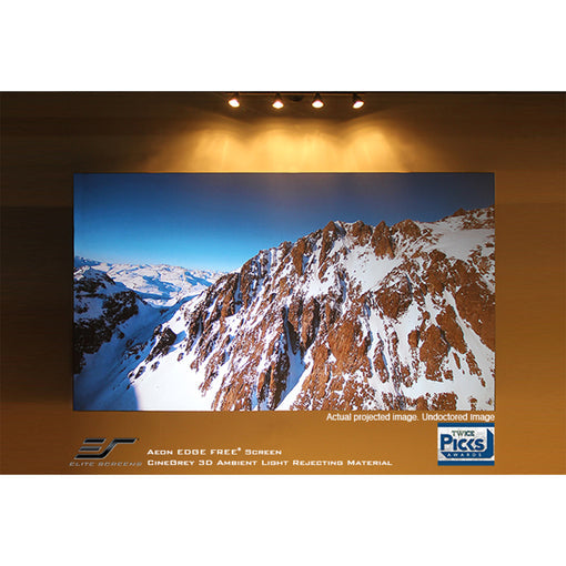 Elite ER92DHD3 - 92 Inches Sable Frame Cine Grey 3D, ALR-Ambient Light Rejection 4K/8K UHD Fixed Frame  Projection Screen - (16:9