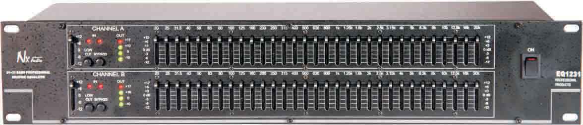NX Audio EQ1231– 31-Band Graphic Equalizer with Toroidal Transformer